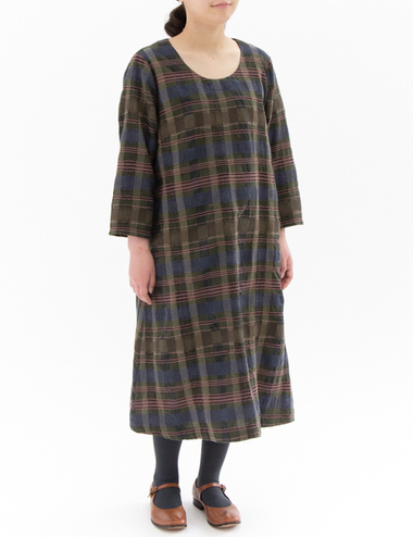 マドラスチェックワンピース 根々 商品一覧 石見銀山 群言堂オンラインストア 公式サイト