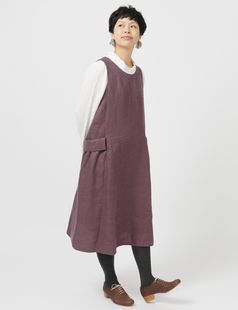 群言堂 ステッチ刺繍ジャンスカ