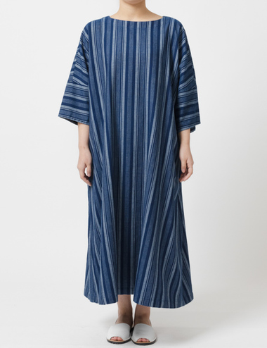 綿麻インディゴワンピース 根々 商品一覧 石見銀山 群言堂オンラインストア 公式サイト