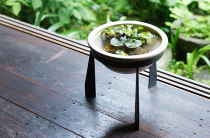 【石鉢・つづみ型水鉢・寄せ植え鉢・蹲】庭石・置物・オブジェ・ガーデニング・盆栽 石鉢・つづみ型水鉢・寄せ植え鉢・蹲】庭石・置物・オブジェ