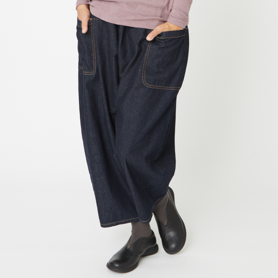 群言堂 デニムもんぺパンツ
