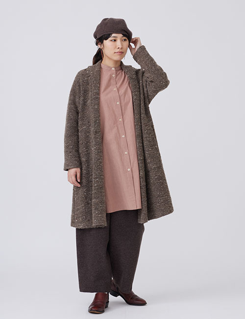 有色ウールインレー編み カーディガン枸杞（くこ） | 石見銀山 群言堂  