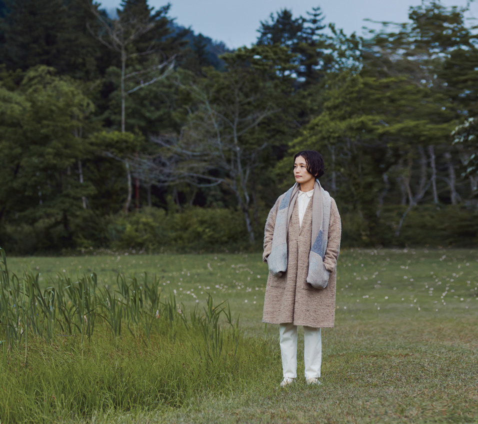 有色ウールインレー編み カーディガン枸杞（くこ） | 石見銀山 群言堂  