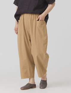 群言堂 綿麻レーヨンしわ加工 サロペット パンツ卵の木 たまごのき グリーン 群言堂 綿麻レーヨンしわ加工 サロペット パンツ卵の木 たまごの