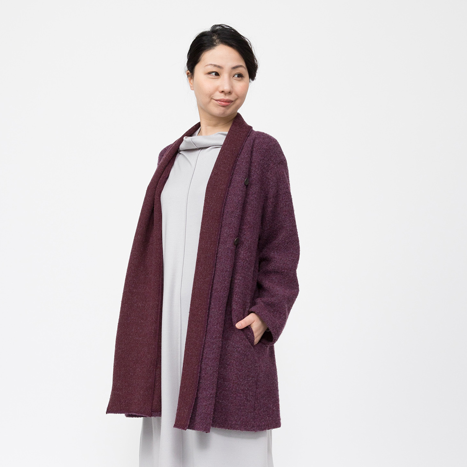 群言堂　登美　プルオーバー 群言堂 登美 wool配色プルオーバー